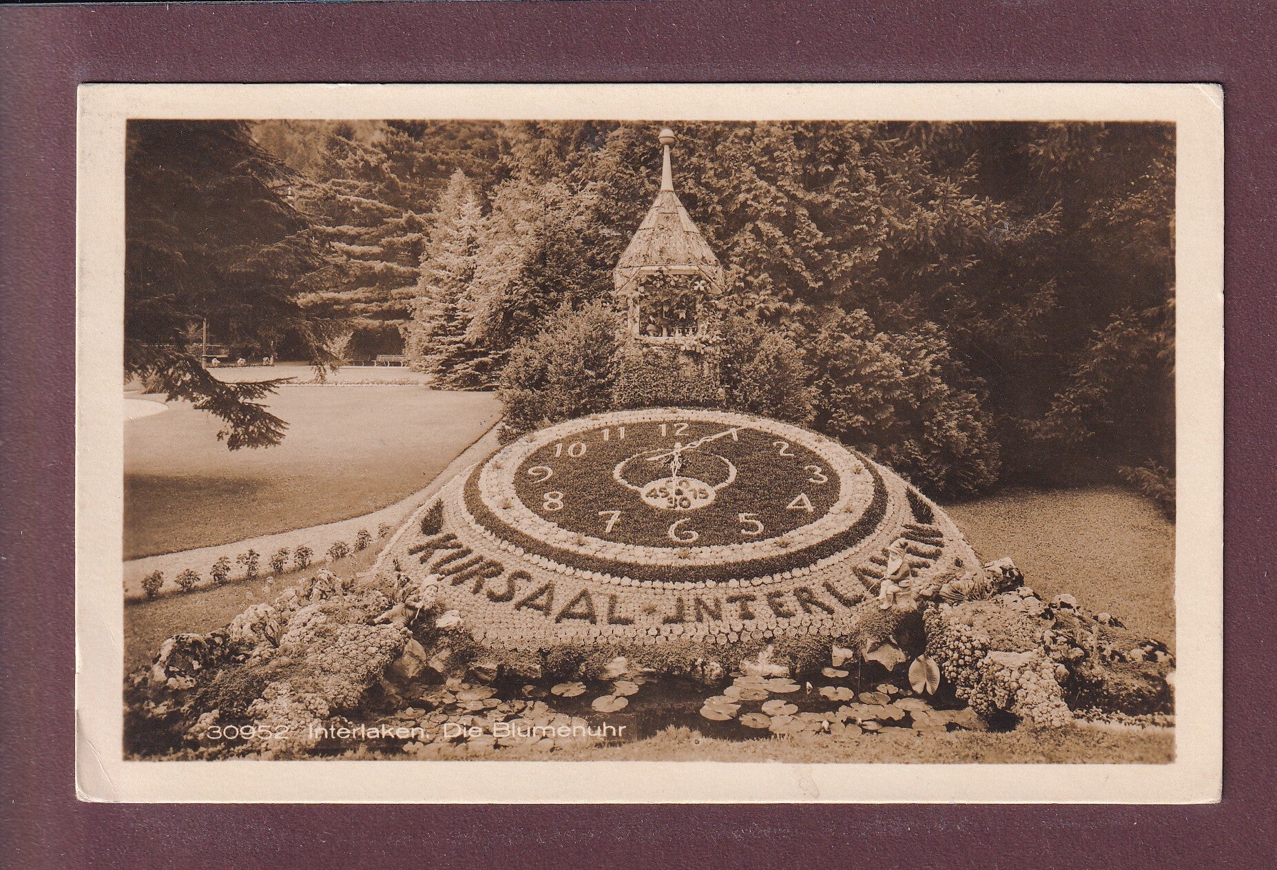 INTERLAKEN - Blumenuhr - 1927