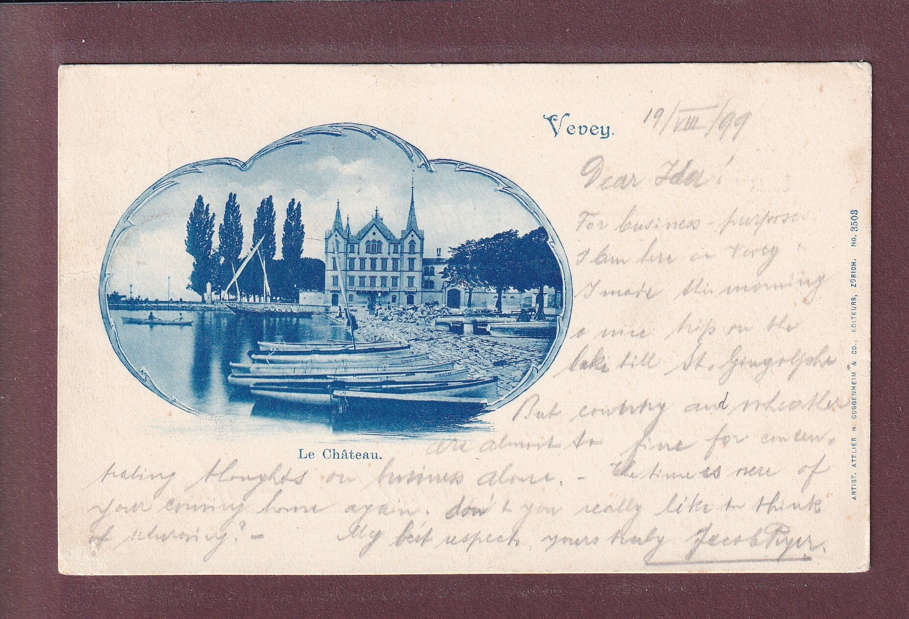 VEVEY - Le Château - 1899