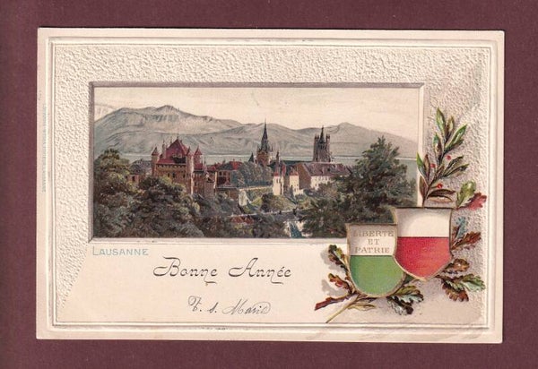 LAUSANNE - Blason - Bonne Année - 1903