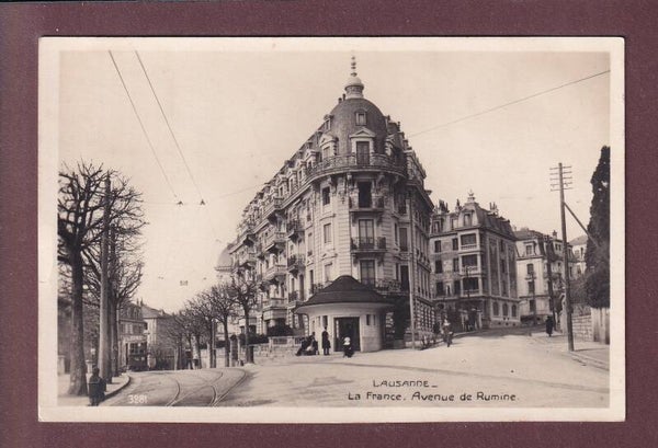 LAUSANNE - Avenue de Rumine - Tram - 1929