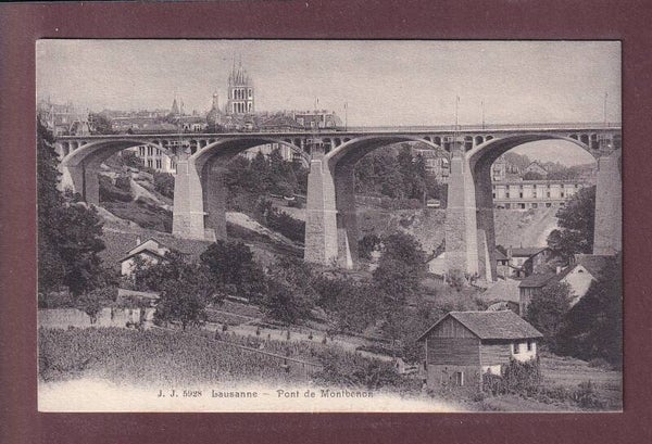 LAUSANNE - Pont Chadron - Plaine de Montbenon - 1910