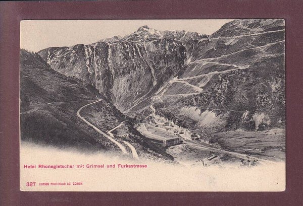 Hotel RHONEGLETSCHER - Grimsel und Furkastrasse // Eckbug //