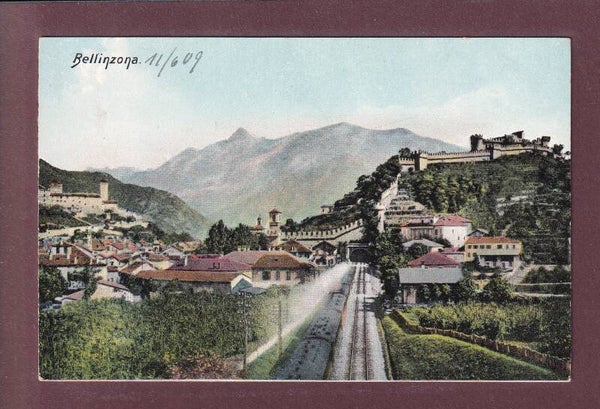 BELLINZONA - Ferrovia - 1909