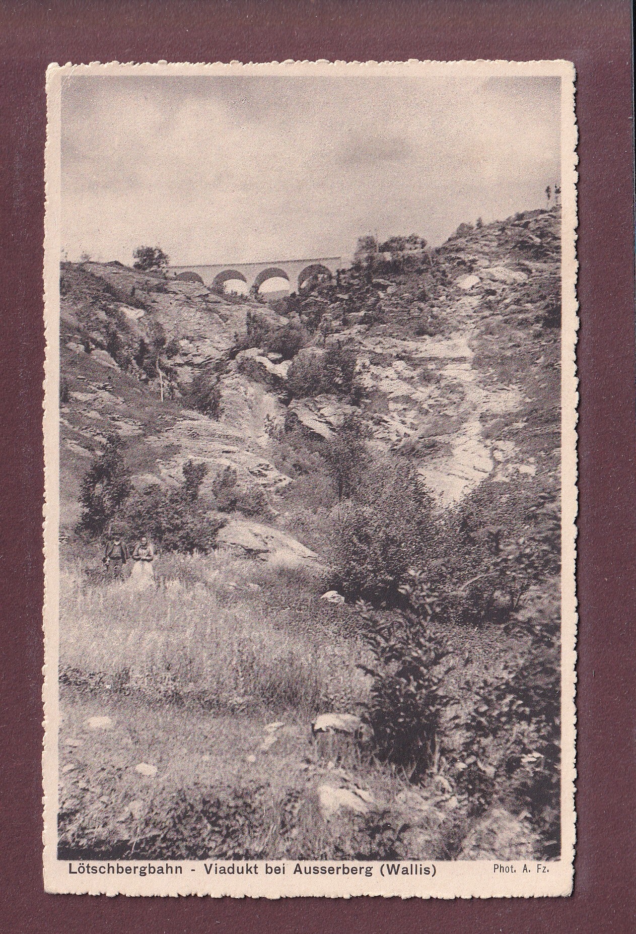 Lötschbergbahn - VIADUKT BEI AUSSERBERG