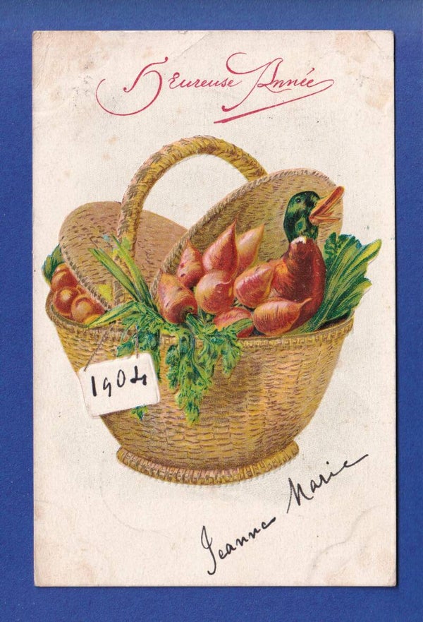 NOUVEL AN - Canard - Légumes - 1904