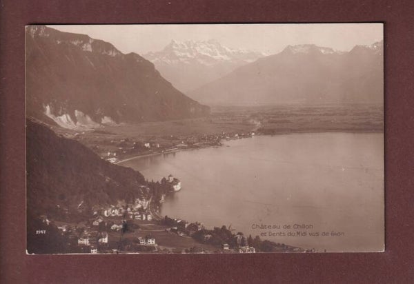 CHILLON et Villeneuve vus de GLION - 1915