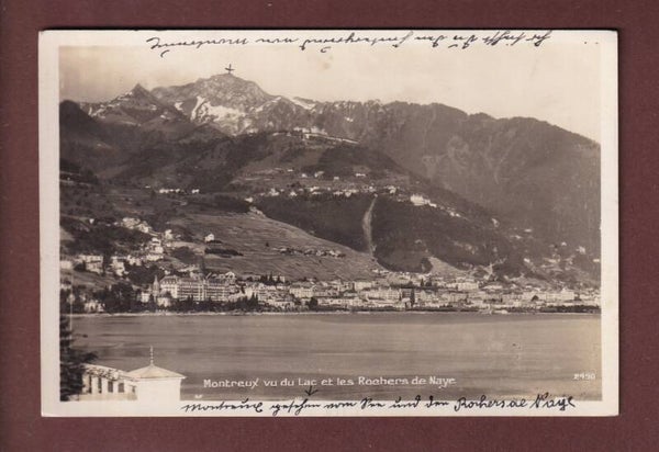 MONTREUX vu du lac - 1928