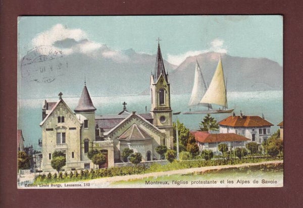 MONTREUX - Eglise protestante - 1910