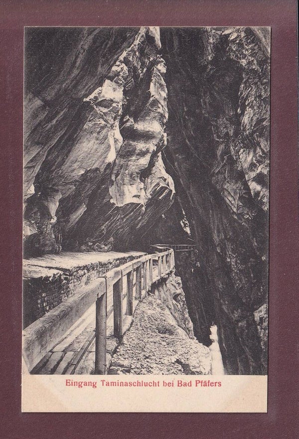 Eingang TAMINASCHLUCHT bei Bad Pfäfers