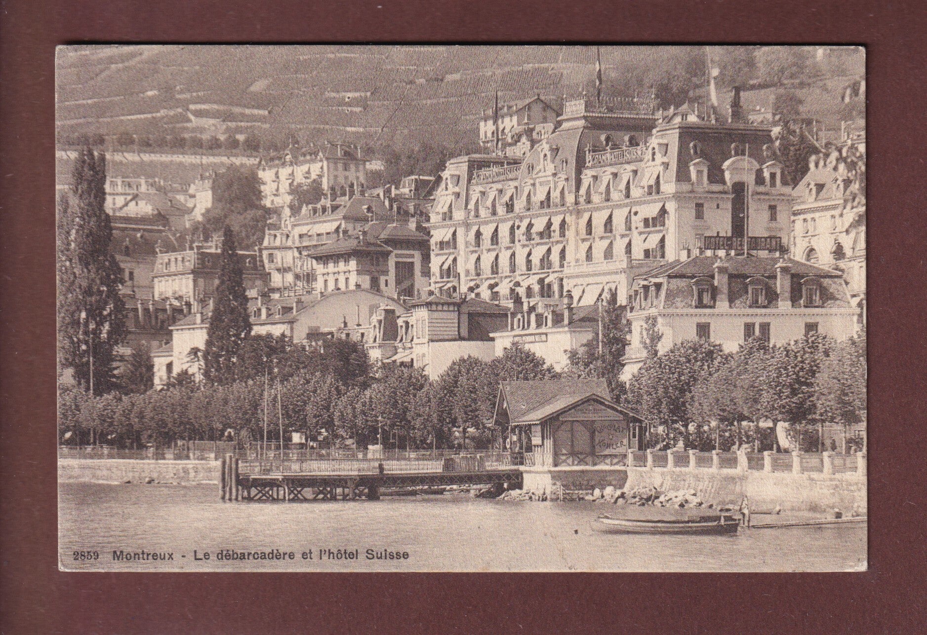MONTREUX - Débarcadère et Hôtel Suisse - 1910