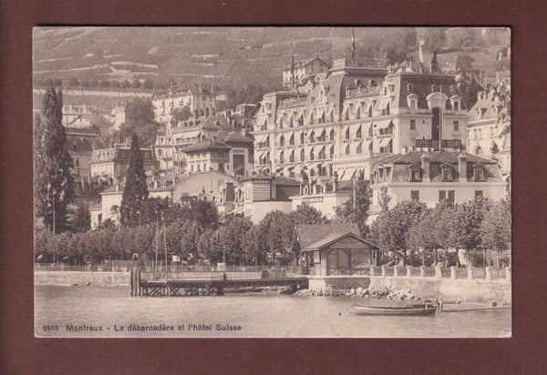MONTREUX - Débarcadère et Hôtel Suisse - 1910
