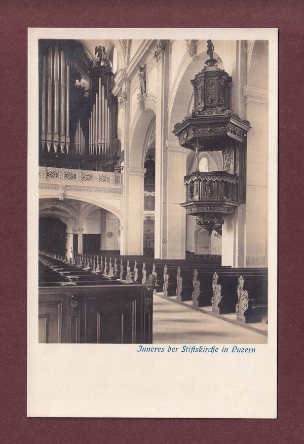 LUZERN - Inneres der Stiftskirche