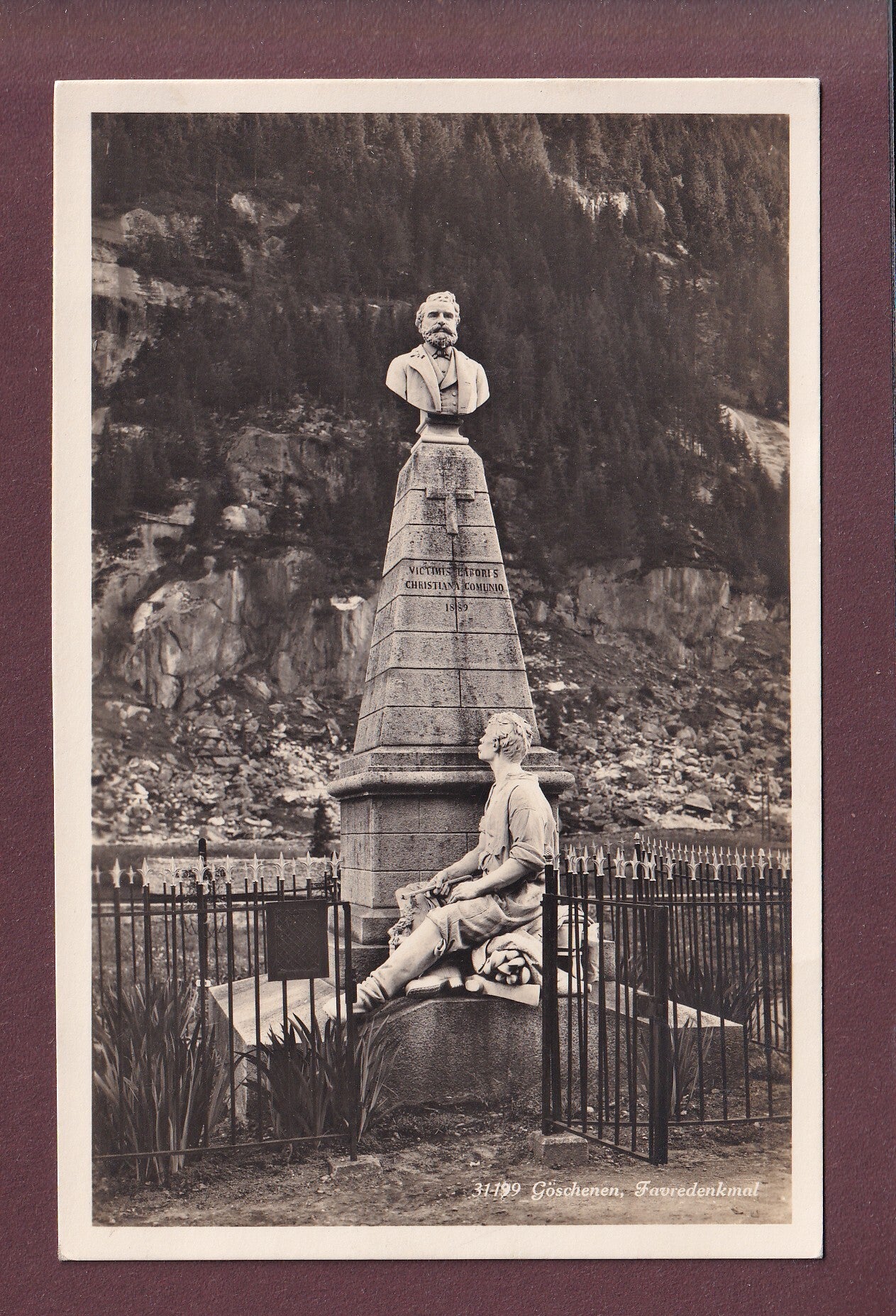 GÖSCHENEN - Favredenkmal