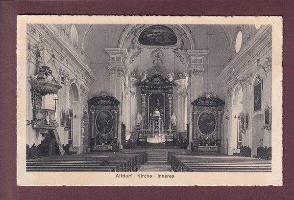 ALTDORF - Kirche - Inneres - 1930 // Eckbug //