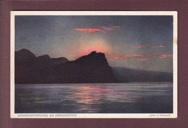 Sonnenuntergang am BÜRGENSTOCK - 1923