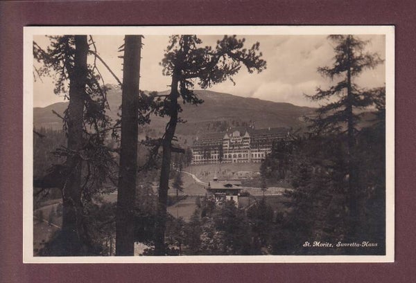 ST. MORITZ - Suvretta-Haus - 1927