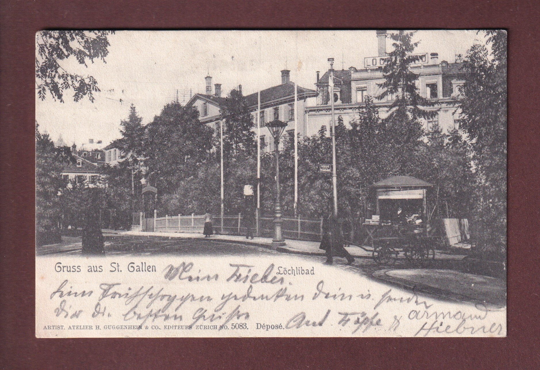 ST. GALLEN - Löchlibad - 1901