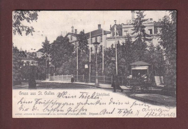 ST. GALLEN - Löchlibad - 1901