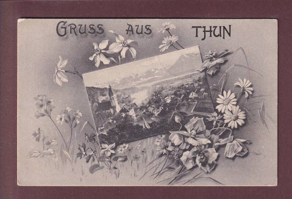 Gruss aus THUN - 1906 Feldpost // Eckbug //