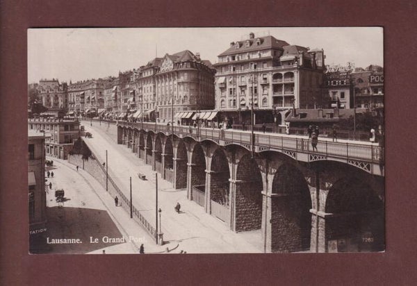 LAUSANNE - Grand Pont - 1919
