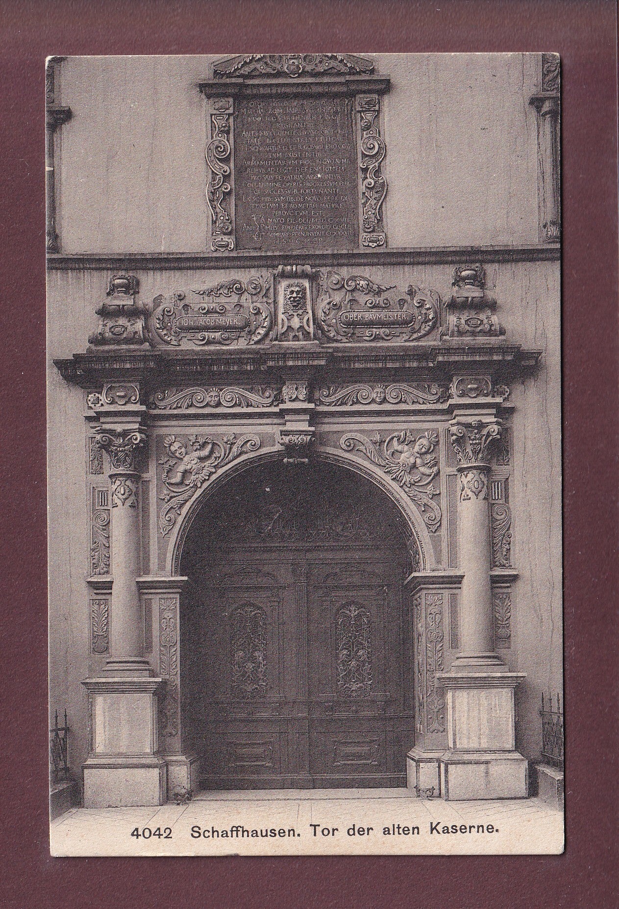 SCHAFFHAUSEN - Tor der Alten Kaserne - 1912