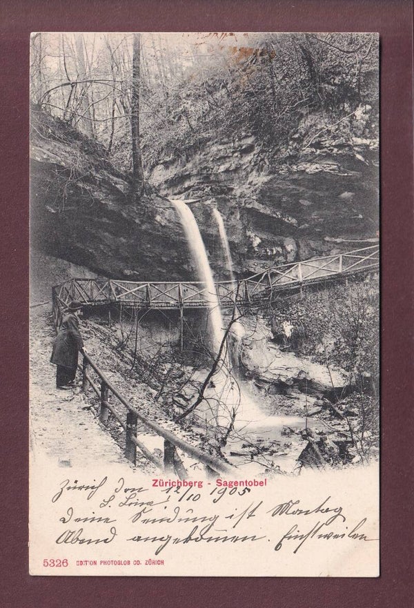 ZÜRICHBERG - Sagentobel - 1905