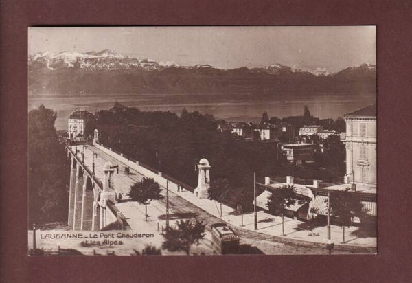 LAUSANNE - Pont Chauderon - Tram - 1917