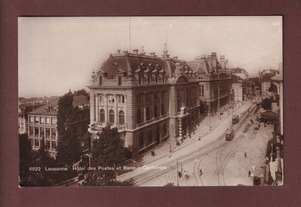 LAUSANNE - Banque cantonale - 1923
