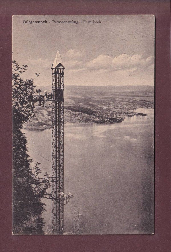 BÜRGENSTOCK - Personnenaufzug - 1919