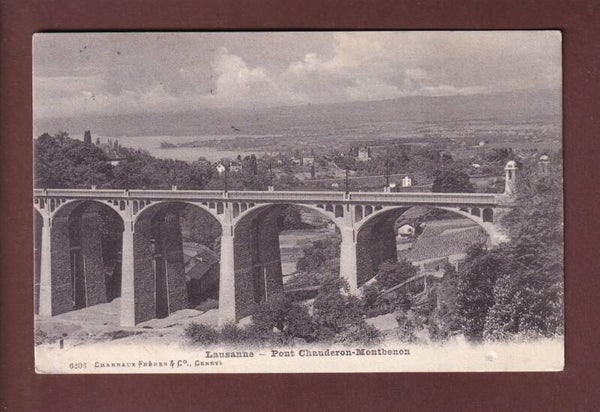 LAUSANNE - Pont Chauderon-Montbenon - 1907