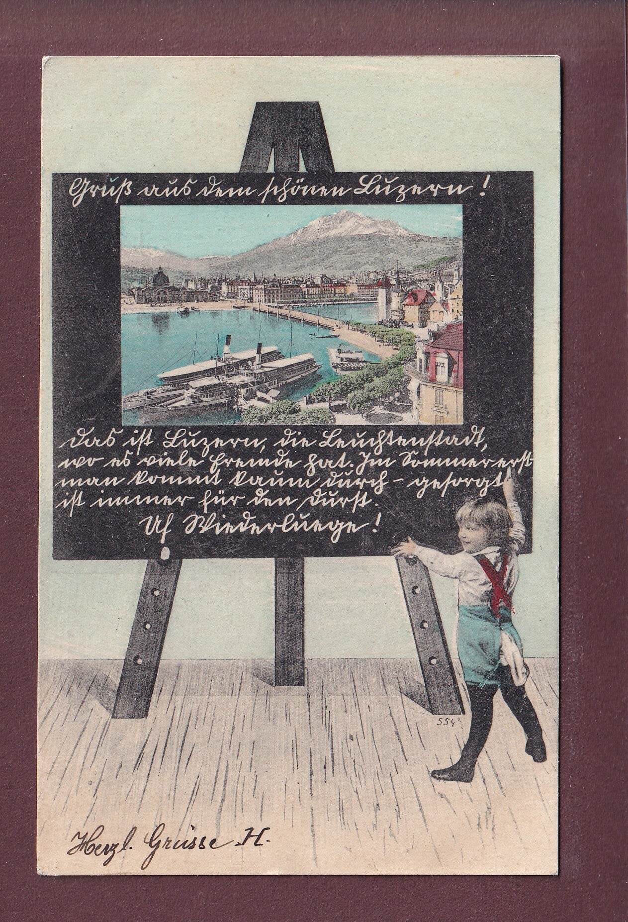 Gruss aus LUZERN - 1907 Feldpost