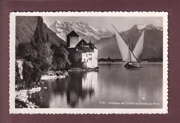 Château de CHILLON - Dents du Midi - Barque