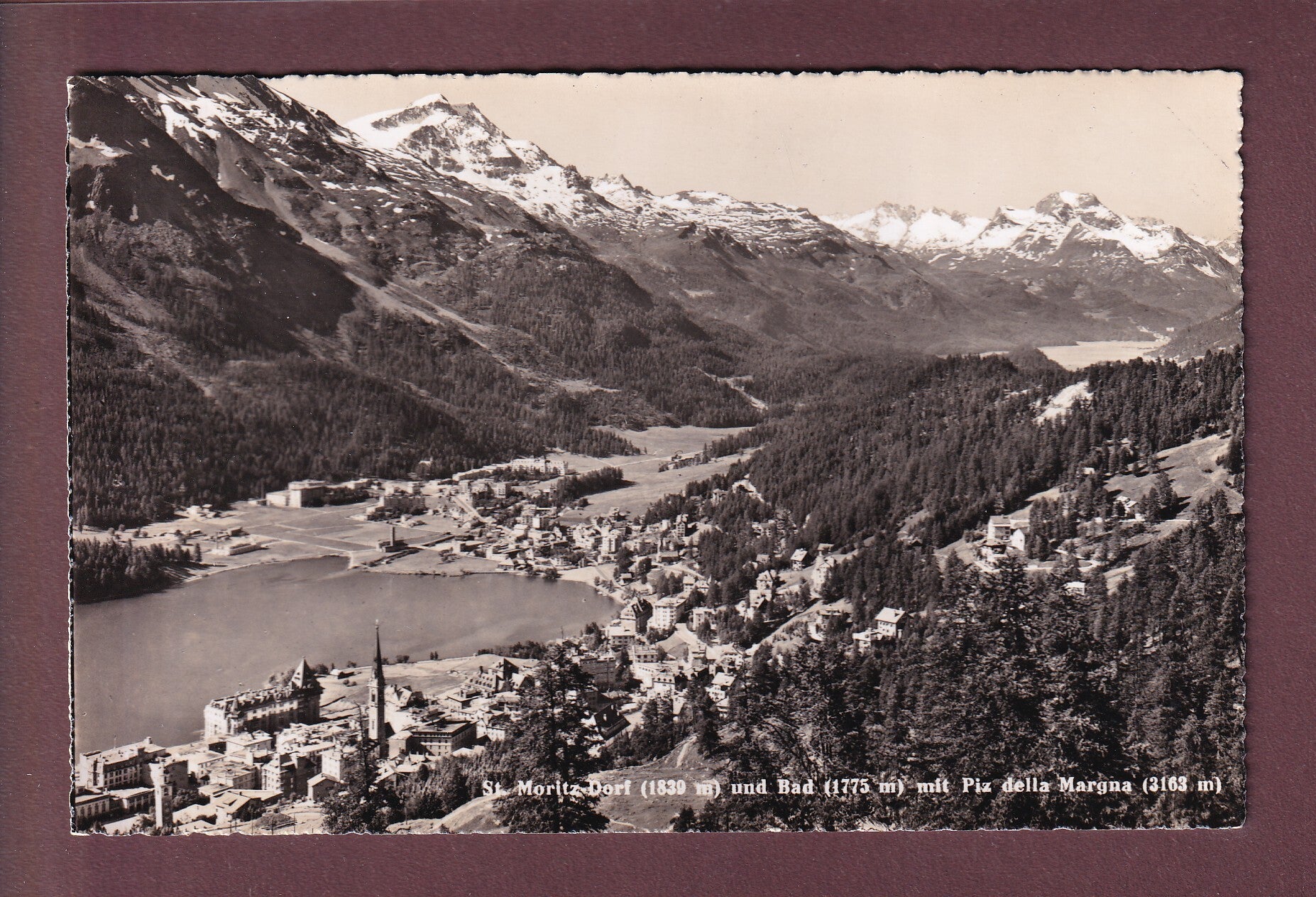 ST. MORITZ-DORF und BAD - Piz della Margna