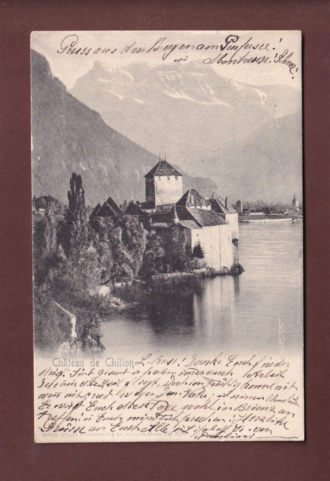 Château de CHILLON - Dents du Midi - 1904