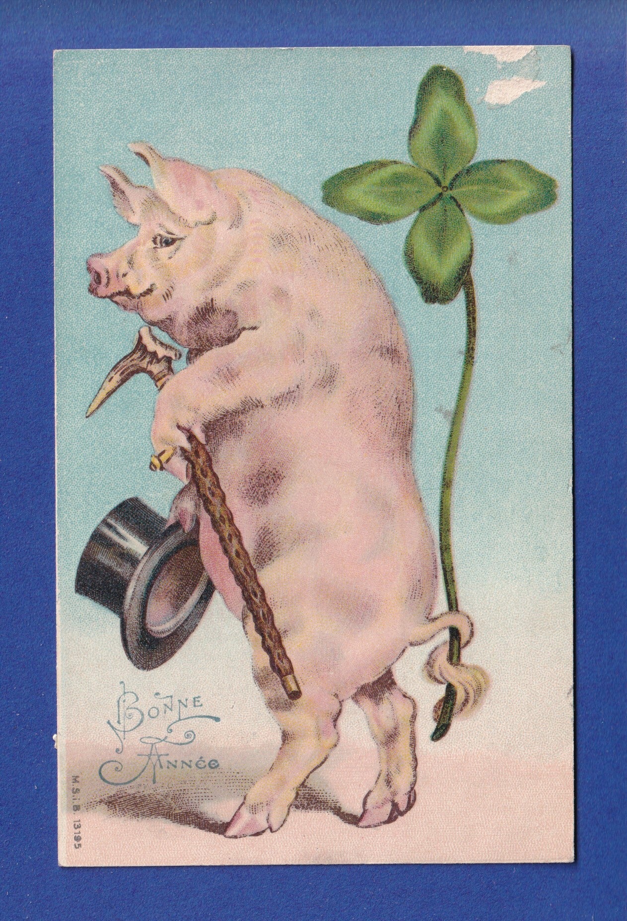 NOUVEL AN - Cochon - Trèfle - 1903