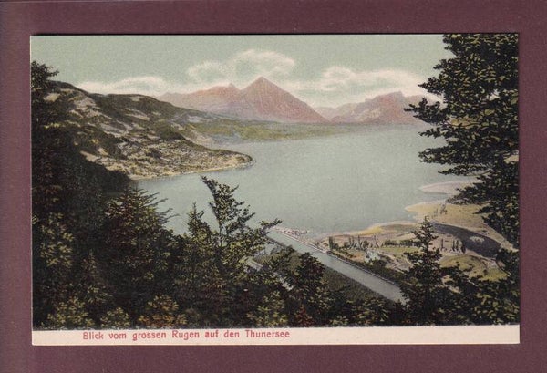 Interlaken - Blick vom grossen RUGEN auf Thunersee