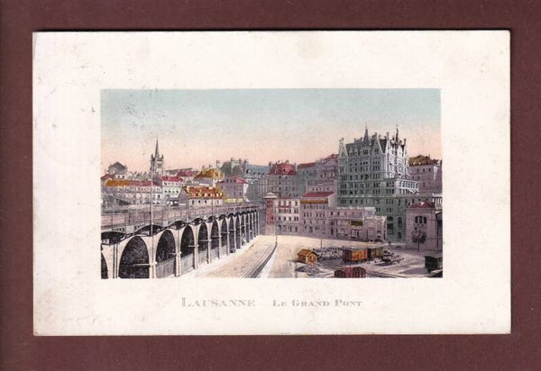 LAUSANNE - Grand Pont - 1908