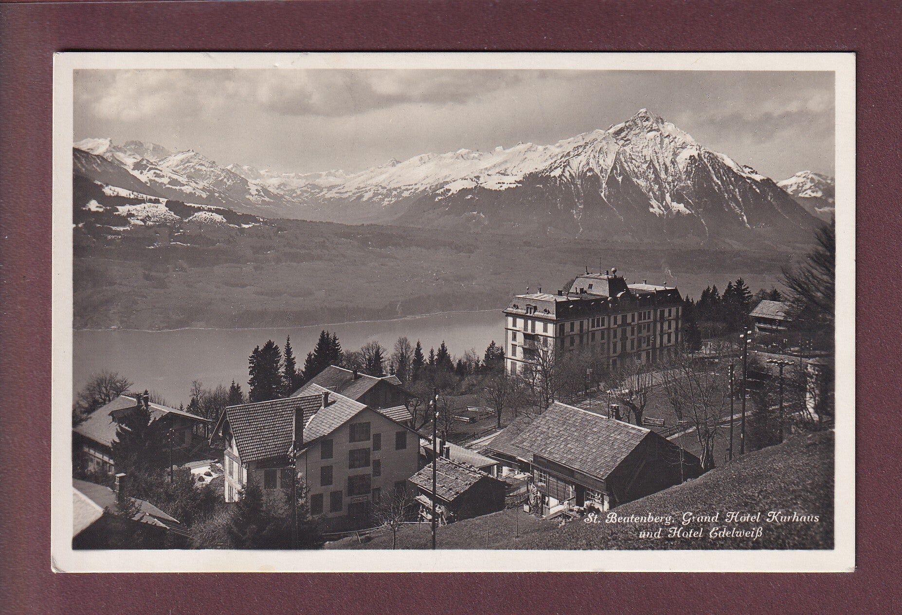 ST. BEATENBERG Grand Hotel - Hotel Edelweiss - 1940 Feldpost