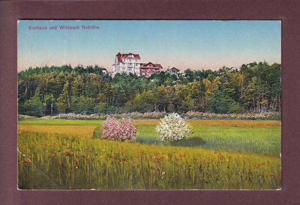 Burgdorf - Kurhaus und Wildpark ROTHÖHE - 1926 // Eckbug //