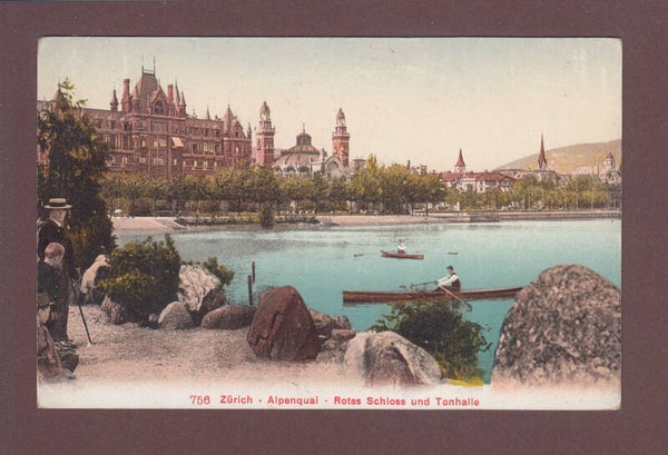 ZÜRICH - Alpenquai - Leute - 1908