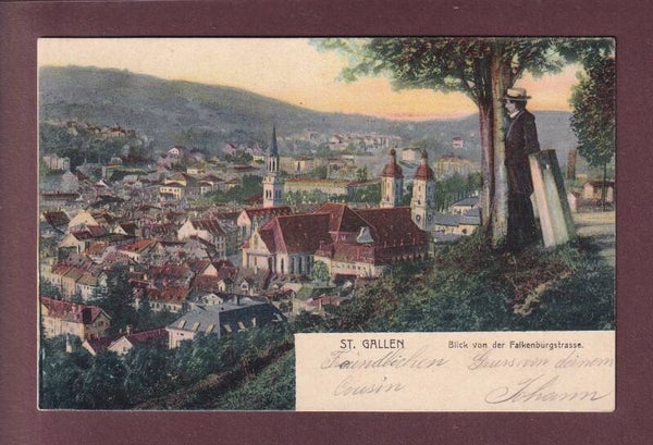 ST. GALLEN von der Falkenburgstrasse - 1904