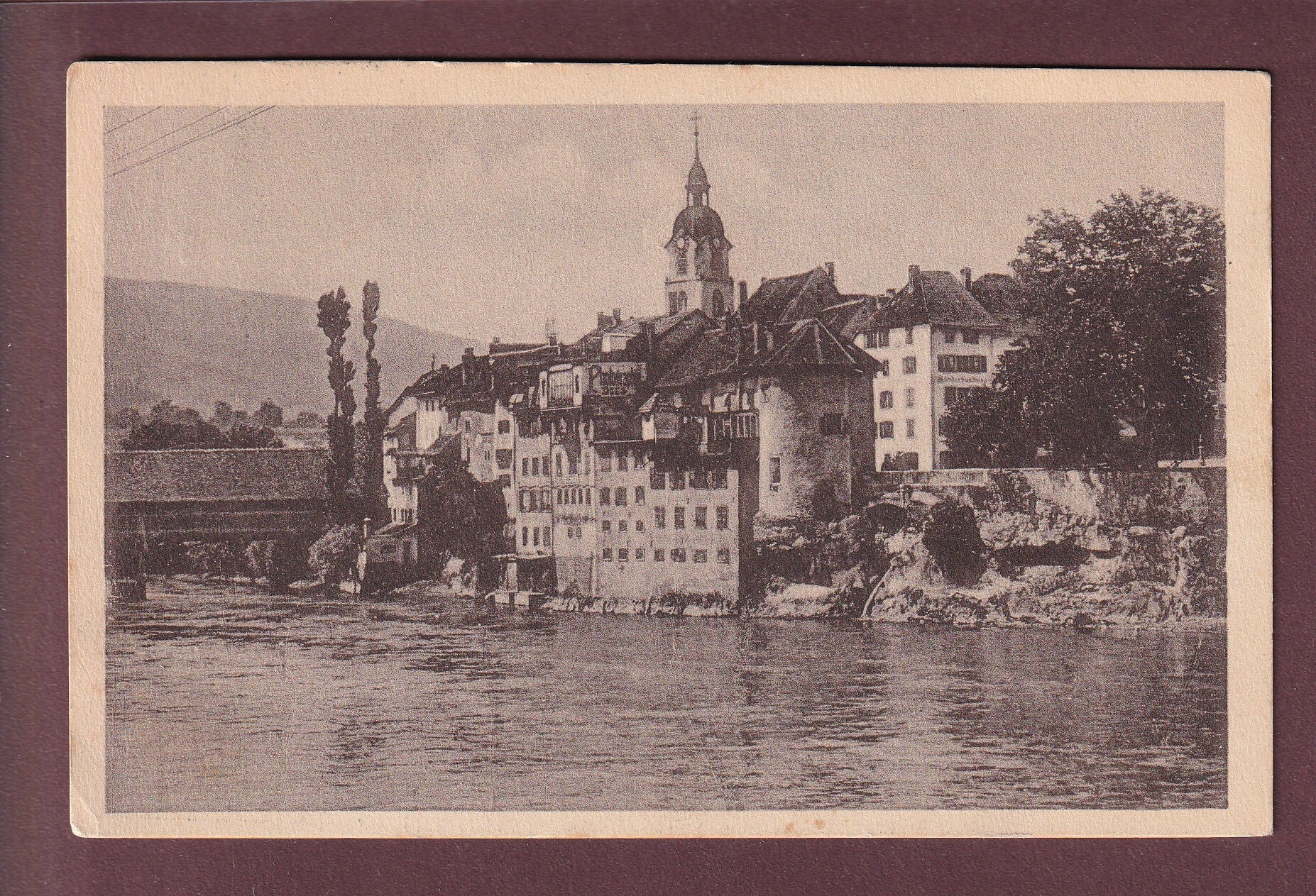 OLTEN - Partie an der Aare - 1919