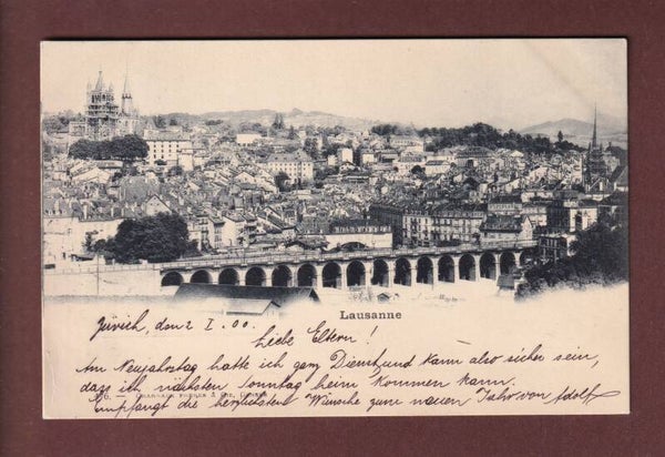 LAUSANNE - Grand Pont - 1900