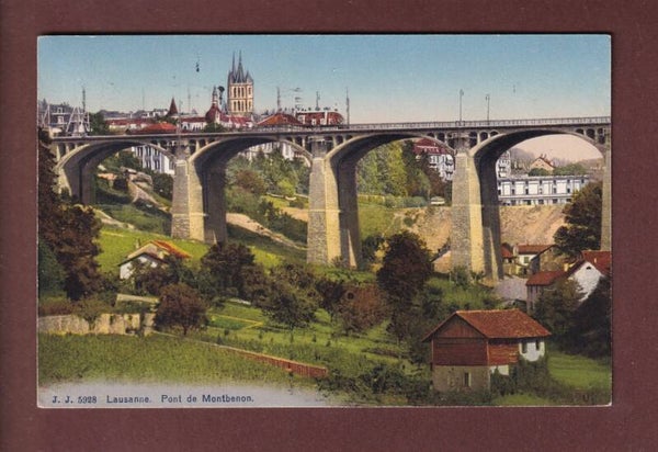 LAUSANNE - Pont de Montbenon (Chauderon) - 1920