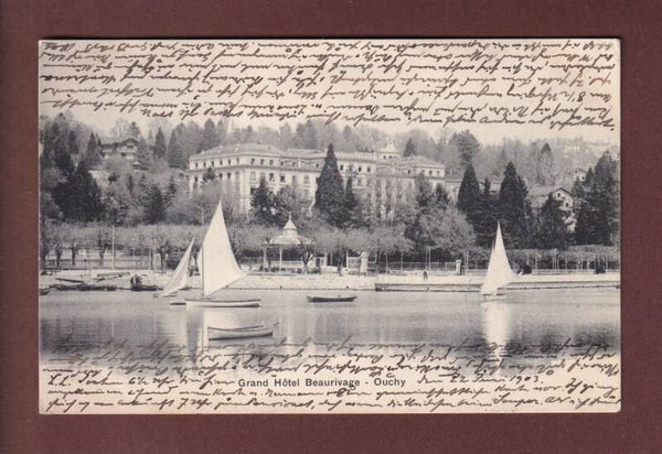 LAUSANNE - Hôtel Beau-Rivage - 1903