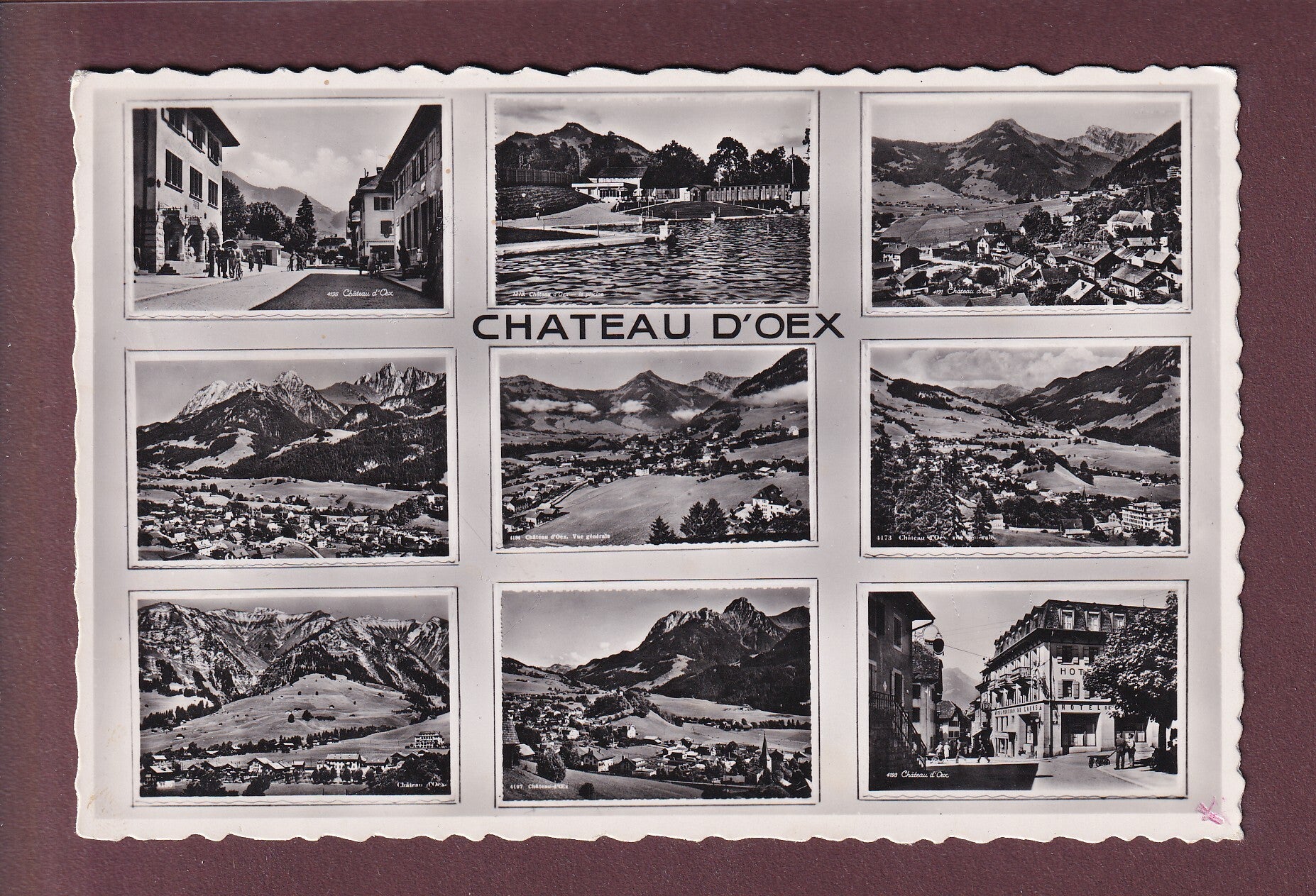 CHÂTEAU D'OEX - 9 images - 1946