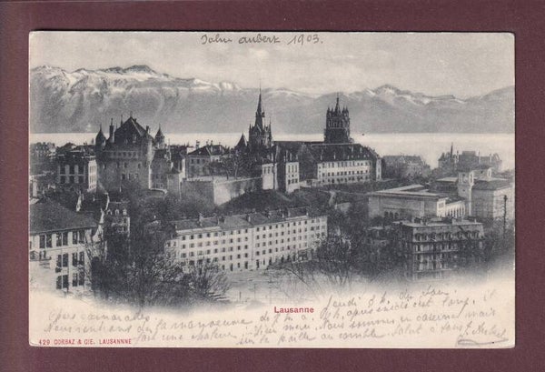 LAUSANNE - Château et Cathédrale - 1903