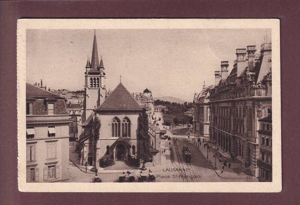 LAUSANNE - Place St. François - 1915