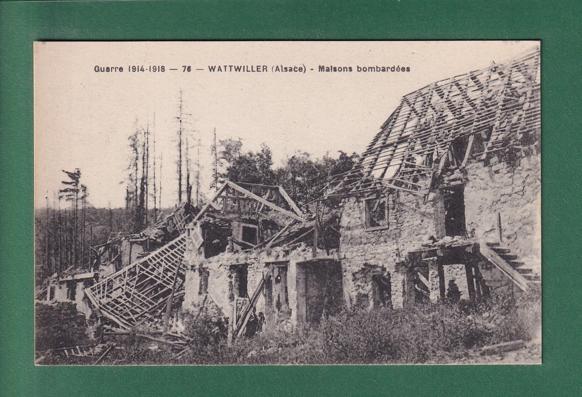 WATTWILLER - Maisons bombardées - Guerre