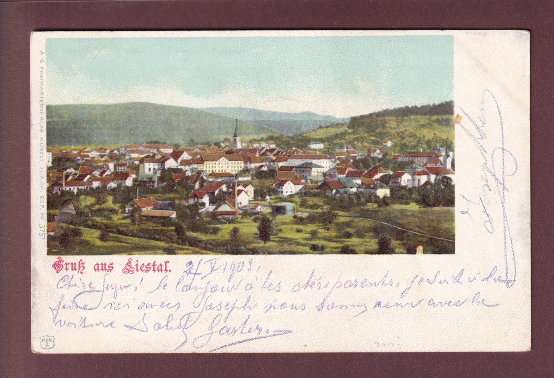 Gruss aus LIESTAL - 1903